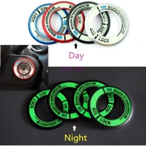 5 colors Car Ignition Key Lock Fluorescent Effect Night Decoration Ring Stickers Car-styling For KIA K2 K3 K5 Rportage R Forte