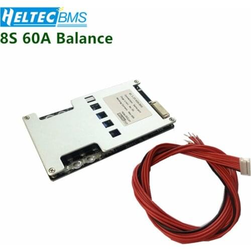 BMS 8S 60A 18650 Balance Board for 3.2V LifePO4 Battery protection board Balance