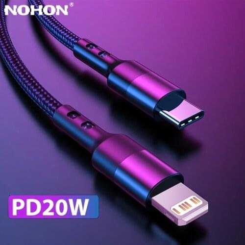 USB C Cable for iPhone 11 Pro Max X XS XR 8 PD 20W Fast Charging USB C to Lighting Cable for iPhone 12 Pro Data USB Type C Cable