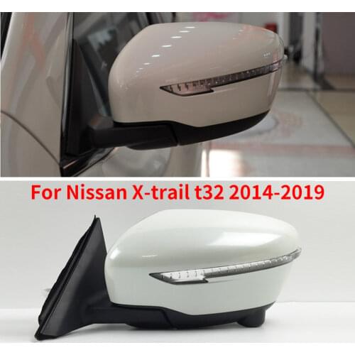 CAPQX 7/9/11/13 For Nissan xtrail t32 14-19 Camera Electric automatic folding heating with LED turn signal side rearview mirror
