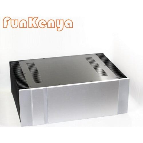 Rear Class A Tube Amplifier Housing Aluminum Power Amplifier Chassis DIY Radiator Preamplifier DAC Amp W430 H150 D315