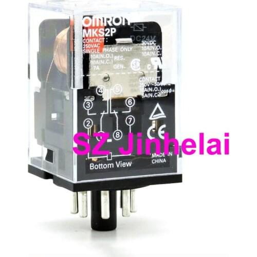 MKS2P DC24V AC24V Authentic original OMRON Intermediate relay (alternative MK2P-I) 24VDC 24VAC