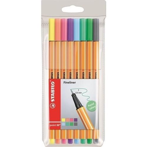 Stabilo Point 88 Pastel Pack of 8