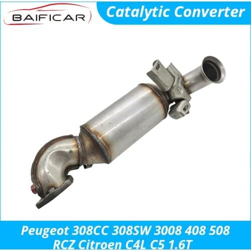 Baificar Brand New Genuine Catalytic Converter Three-way Exhaust for Peugeot 308CC 308SW 3008 408 508 RCZ Citroen C4L C5 1.6T