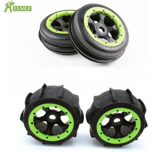 Front or Rear Sand Paddles Desert Wheels Tires Tyres Assembly Set with Wheel Hub for 1/5 HPI ROVAN KM BAJA 5B SS RC CAR PARTS