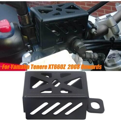 Motorcycle Front Brake Reservoir ​Oil Cup Guard Protector Cover For Yamaha Tenere XT660Z XT 660 Z XTZ 660 2008 Onwards