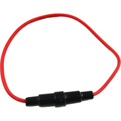 2pcs 6x30mm Glass AGC Fuse Holder Splash Screw Type Cable