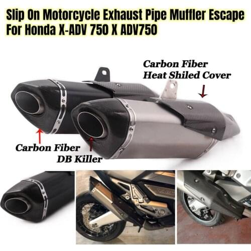 Slip On Full System For HONDA X-ADV750 X-ADV 750 ADV 750 2018 2019 Motorcycle Exhaust Escape Middle Link Pipe Muffler Header