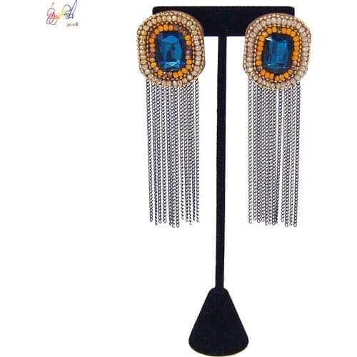 Yulaili New Fashion Korean Style Exquisite Hand-made Geometric Dangle Drop Earrings For Women Jewelry Gifts Free Shipping