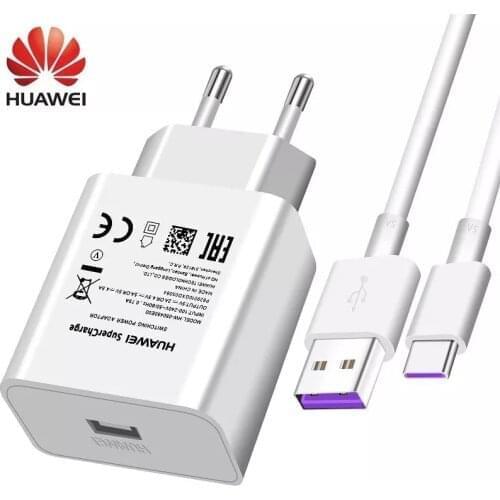 Huawei mate20 Charger mate20 pro lite mate20 X P20 Pro Lite Honor 10 V10 View10 Nova 3e SuperCharge 22.5W 5A USB Type C Cable