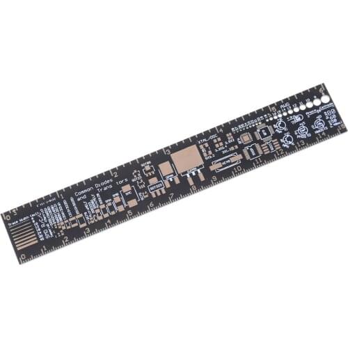 15CM PCB Ruler Measuring Tool Resistor Capacitor Chip IC SMD Multifunctional Tool