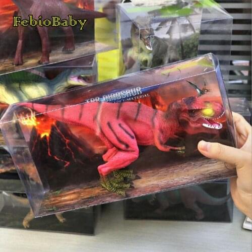 2019 Big Size Wild Life Dinosaur Toy Set Plastic Play Toys Dinosaur Model Action Figures Kids Boy Gift Home Decoration with box