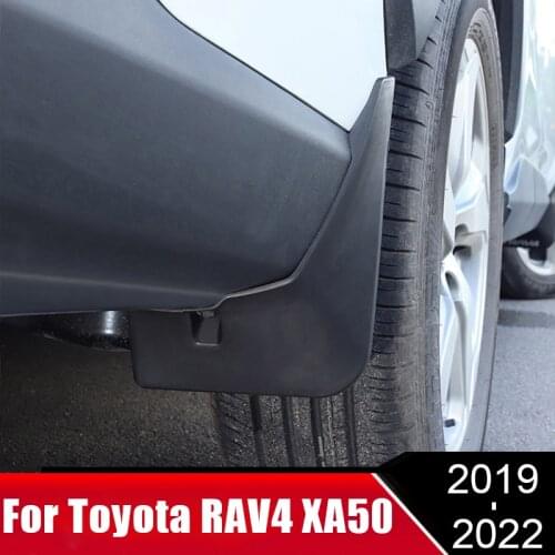 4Pcs Car Mud Flaps Splash Guards Fender Durable Mudguards For Toyota RAV4 RAV 4 2019 2020 2021 XA50 Modification Accessories