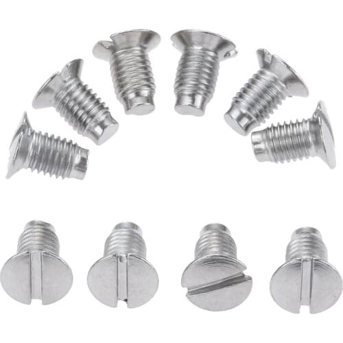 50Pcs Stainless Steel Sewing Screws Industrial Sewing Machine Screws Needle Plate Sewing DIY Handmade Tools Sewing Accessories