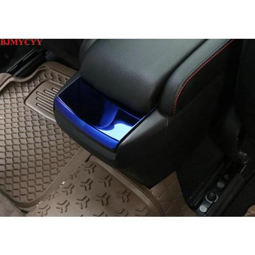 BJMYCYY Car styling Rear row adornment sequins of car armrest For Honda Civic 10th 2017 Accessories