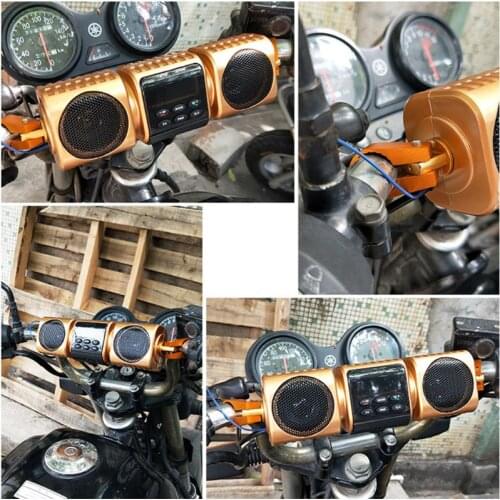 Motorcycle Bluetooth Speaker Portable Waterproof Support TF Card AUX Hands-free Calling Motorbike Radio MP3 Music Player