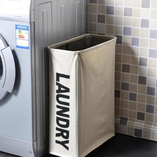Household laundry box storage basket cloth narrow high folding laundry basket dormitory laundry basket with wheels