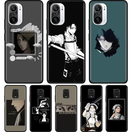 Phone Fundas For Redmi K40 K30 K20 Pro Plus 9 Prime Power 9T 9i 9C 9A 8 8A 7A Silicone Shell Case Cover Levi Ackerman