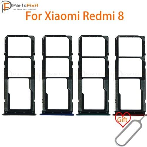SIM Card Tray for Redmi8 SIM Card Slot SIM Card Holder Card Slot Adapter for Redmi 8 Replacement Parts with free Eject Pin