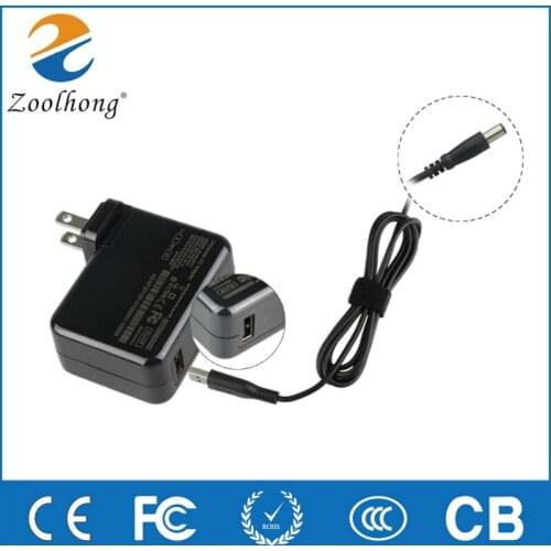 New travel protable universal adapter USB-A 5V 4A/19.5V 3.34A 7.4mm*5.0mm