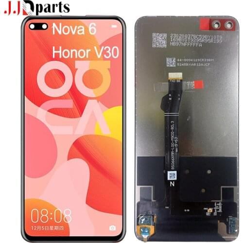 Original for Huawei Nova 6 LCD Display WLZ-AL10 WLZ-TL10 LCD Touch Screen Digitizer Assembly for Huawei Honor v30 View30 Display