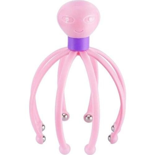 Octopus Claws Head Scalp Massager Comb Neck Massage Roller Magnetic Ball Relax SPA Hair Care for Hair Growth Stress Relieve