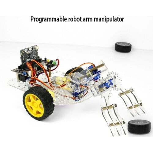 Programmable Robotic Arm Microbit Smart Car Kit Supports Makecode Graphics