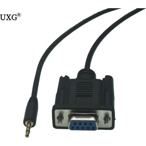 RS232 9 Pin DB9 Female TO 2.5mm /3.5MM 3poles Male Jack Adapter Serial Cable Cord 1.8M