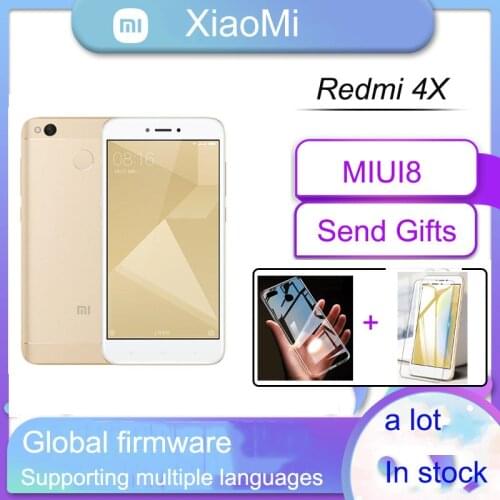 Xiaomi Redmi 4X Googleplay smartphone 4000mAh HD screen Snapdragon 435 13.0MP rear camera