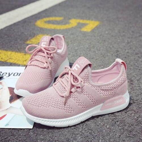 Sports shoes women breathable lightweight student running shoes 2020 new fashion womens shoes wild casual shoes