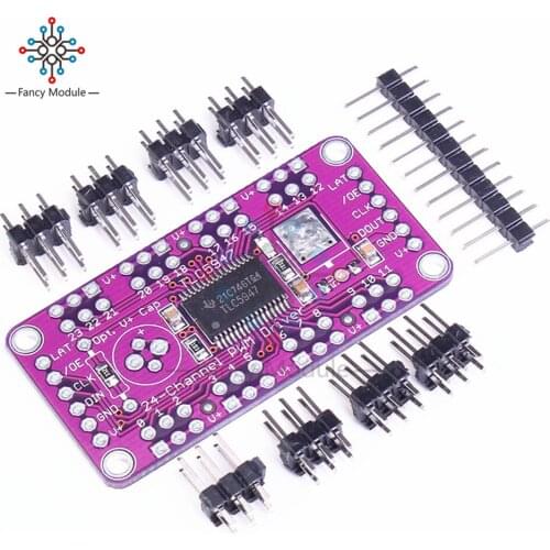 TLC5947 12-Bit 24-Channel PWM LED Driver Module With Internal Oscillator 12 Bit 3-5.5V