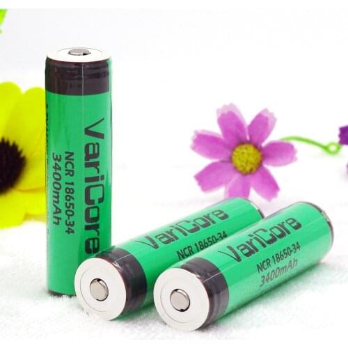 VariCore Protected Original Rechargeable Li-lon battery 18650 NCR18650-34 3400mah with PCB 3.7V For Flashlight batteries