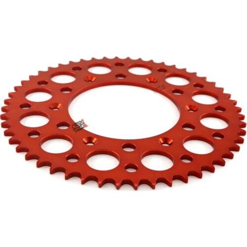 High Quality Dirt Bike Chain Sprocket 7075 Cnc Aluminum 49t/52t/53t Light Weight For Honda Kawasaki Ktm Motocross Modify