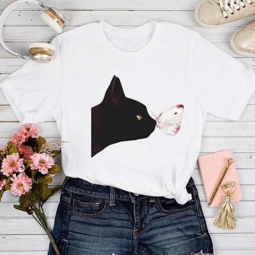 T-shirts Women Mujer Camisetas Dog Fashion 90s Trend Spring Summer Tshirt Top Lady Stylish Sweet Print Clothes Tee T-Shirt