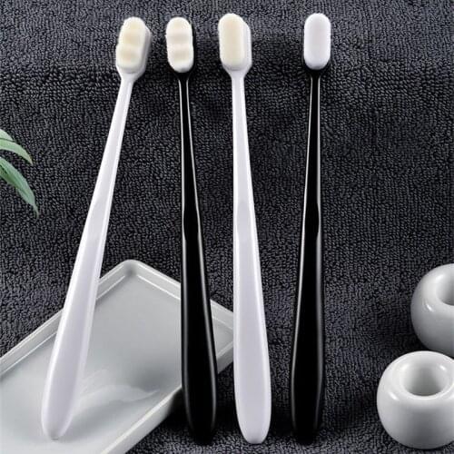 1pcs Ultra-fine Soft Hair Eco Friendly Travel Toothbrush with Box Soft Fiber Nano Manual Toothbrushes Oral Hygiene Care Tools