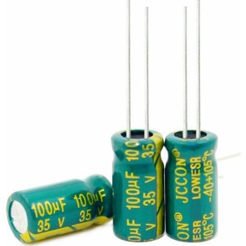 1000pcs~200pcs/lot 35V100UF 100UF 35V High frequency low resistance Electrolytic Capacitors Size:6*12 best quality New origina