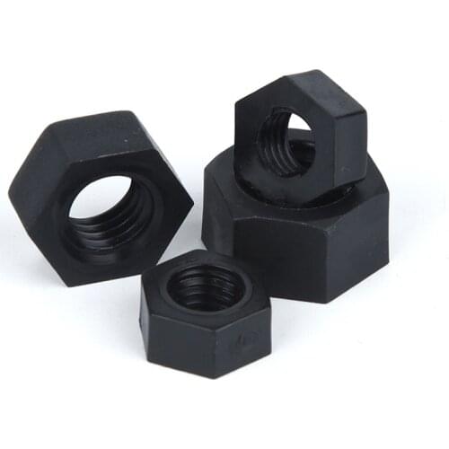 25pcs M2 M3 M4 M5 M6 M8 M10 M12 Brand New Black White Nylon Plastic Insulation Metric Threaded Hex Hexagon Nut For Bolt Screw
