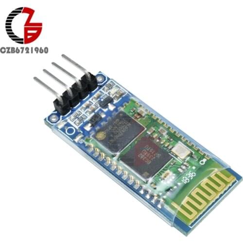 4 Pin Wireless Bluetooth RF Transceiver Module HC-06 RS232 with Backplane
