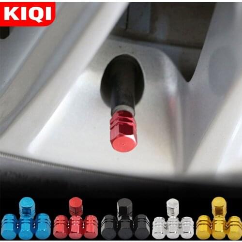 4Pcs/Set Universal Aluminum Car Tyre Air Valve Caps Bicycle Tire Valve Cap Car Wheel Styling Round Parts Accessories
