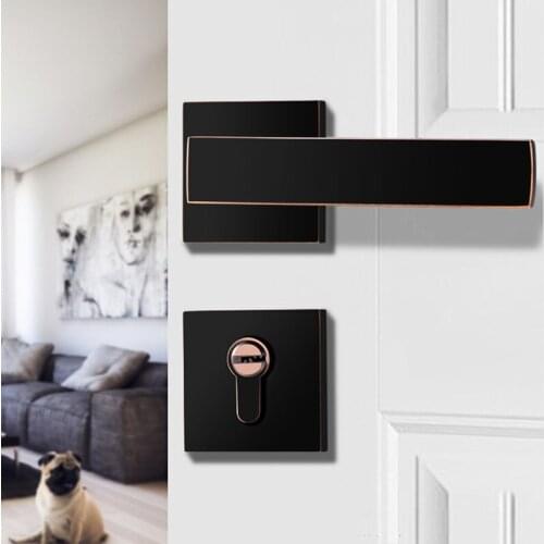 American Home Door Handle Lock Interior High-Grade Zinc Alloy Silent Security Lock Kitchen Bathroom Hardware Accessories