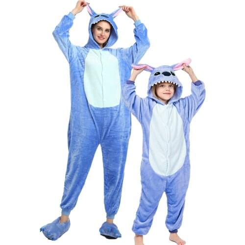 Stitch Pajamas Kids Unicorn Onesies Pajamas For Children Animal Cartoon Blanket Baby Costume Winter Boys Girls Licorne Onesie
