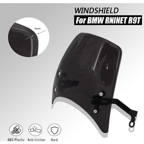 For BMW RNineT RNineT R9T 2014-2020 RNineT Motorcycle Flyscreen Windshield Windscreen Headlight Fairing Deflector