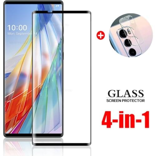 For LG Wing 5G LM-F100N 6.8" 3D Full Cover Slim Tempered Glass For LG Wing lgwing Camera Lens Screen Protector Glass