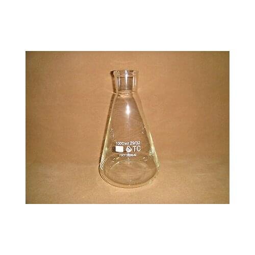 Conical Flask,Erlenmeyer Flask,1000ML Heavy Wall,Inner Diameter=40MM