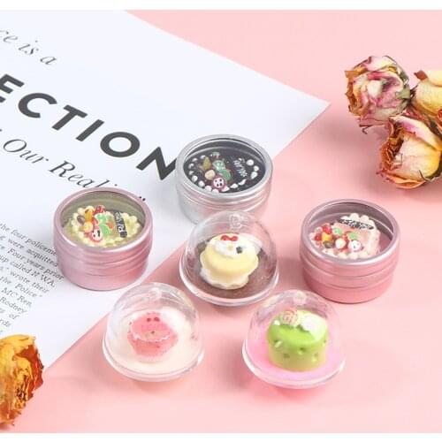 Dollhouse Mini cake Jar Simulation Food Dessert Mousse Cake Model For Doll House Decoration
