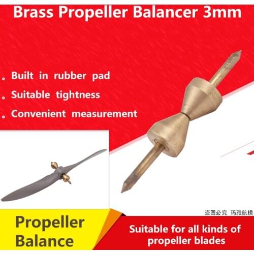 CZ Brass Propeller Balancer 3mm Shaft Diameter for Fixed-wing Multirotor Nylon/Carcon Propeller
