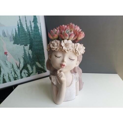 Little girl more meat pot purple pearl old pile composite plants ins wind creative potted gift jelly b female heart