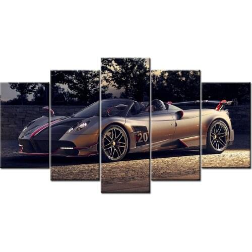 Frame HD Printed 5 Piece Modular Home Decor Poster Wall Art Pagani Huayra Roadster Canvas Paintings