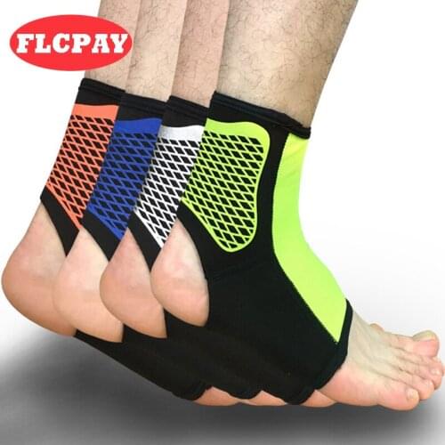 1 PCS Sports Ankle Support Ankle Pads Elastic Brace Guard Foot Ankles Protector Wrap For Bicycle Football Basketball Wholesale