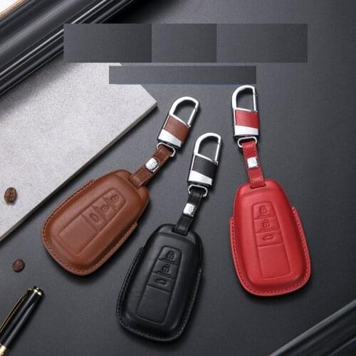 Genuine Leather Car Key Case Cover For Toyota CHR C-HR Prado 2017 2018 2019 2020 Prius Camry Corolla RAV4 2019 2020 Accessories
